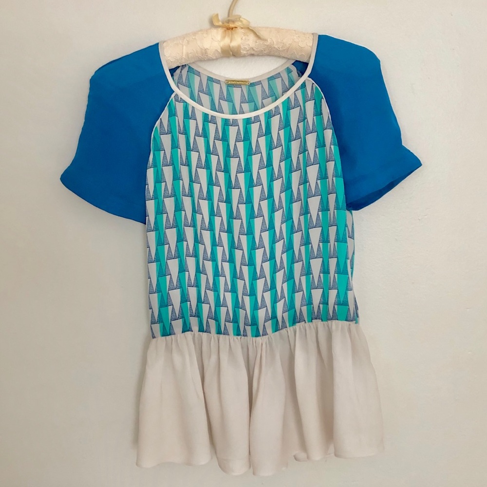 Rebecca Minkoff Corrine Peplum Silk Blouse 🌸